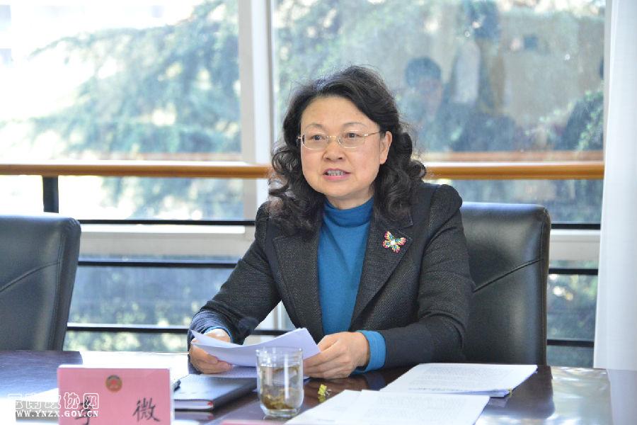 会上,省政协社法委分党组书记,主任李微对省政协社法委开展党史学习